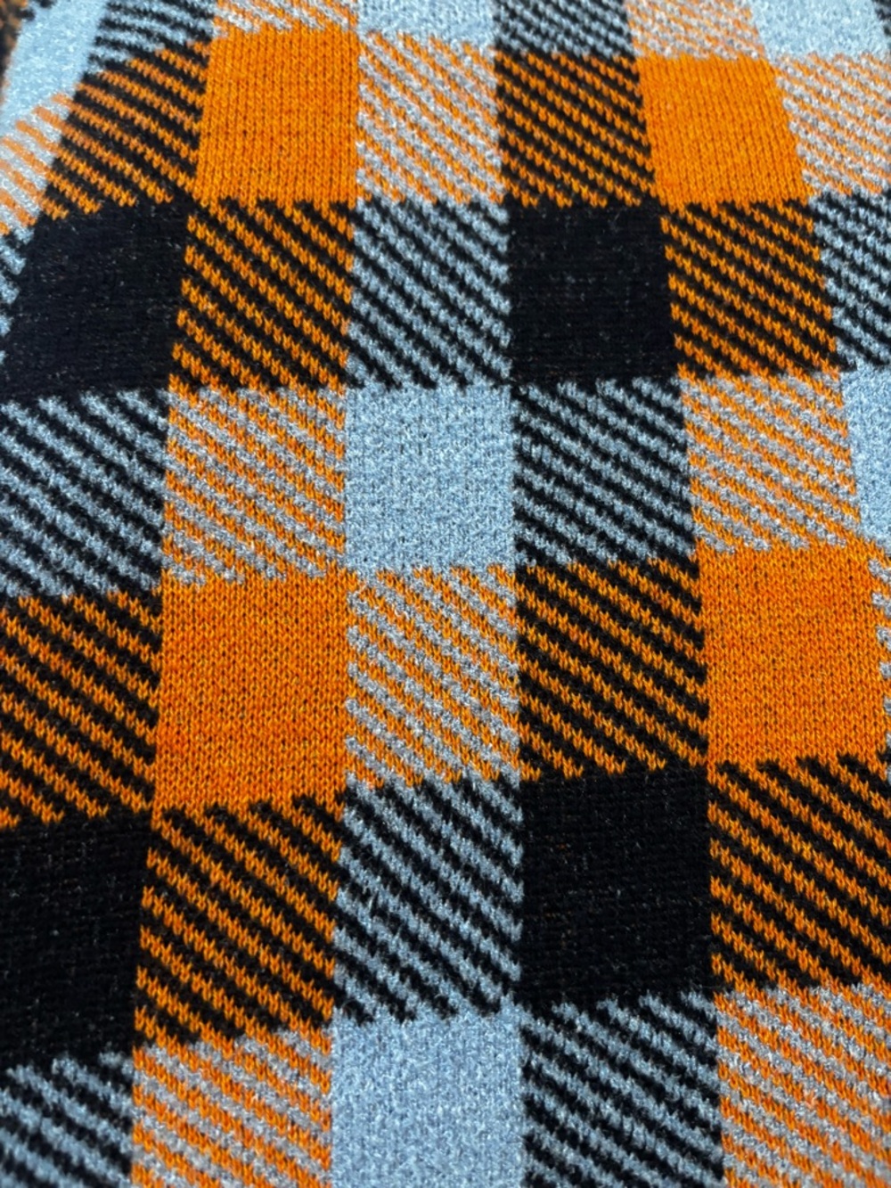 Ann Taylor Check Plaid Belted Midi Sweater Dress - Picture 5 of 9